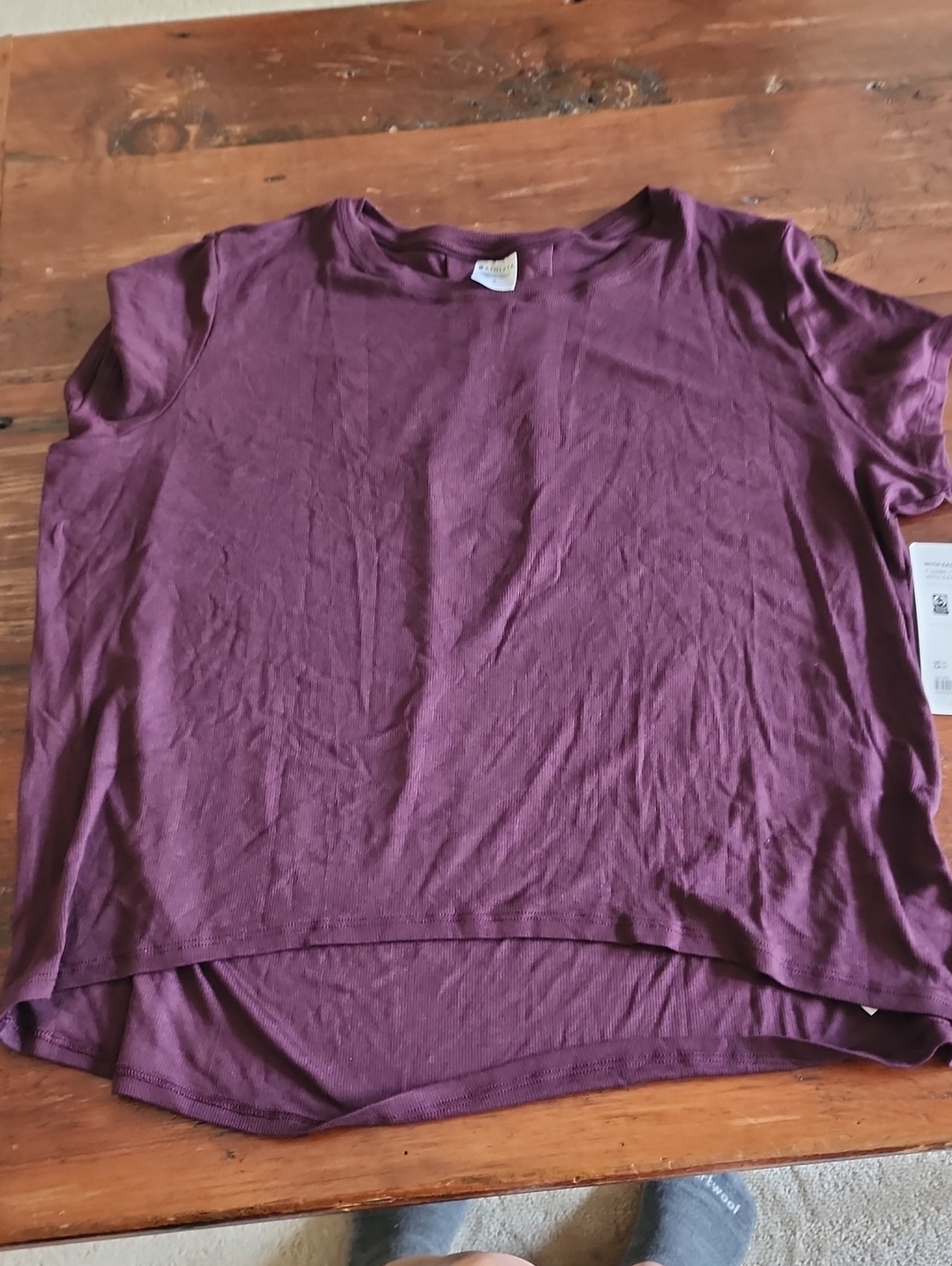 Athleta Short Sleeve Crewneck Top - Plum